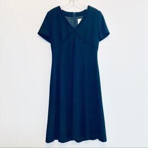 Feraud dress womens size US 6 little black wool LBD classic feminine office